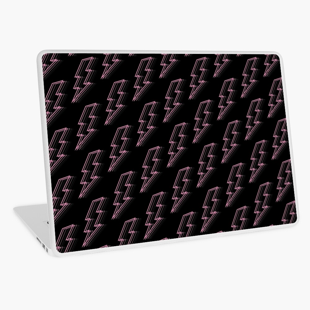 Pink Lightning Laptop Skin