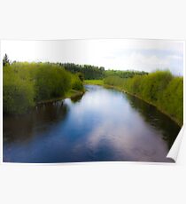 Fairy - tale ...Bjora River... Nord Trondelag. Norway . Brown Sugar Story.2009. Favorites: 3 Views: 452 . Tight lines friends ! WooHoo! Poster