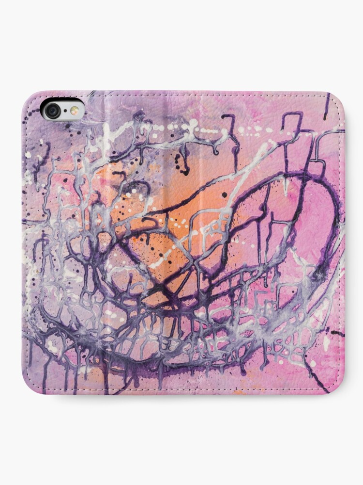 Alternate view of Fairy flowed abstract painting iPhone Wallet