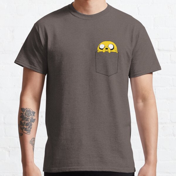 Adventure Time Jake peeks out of a pocket Classic T-Shirt
