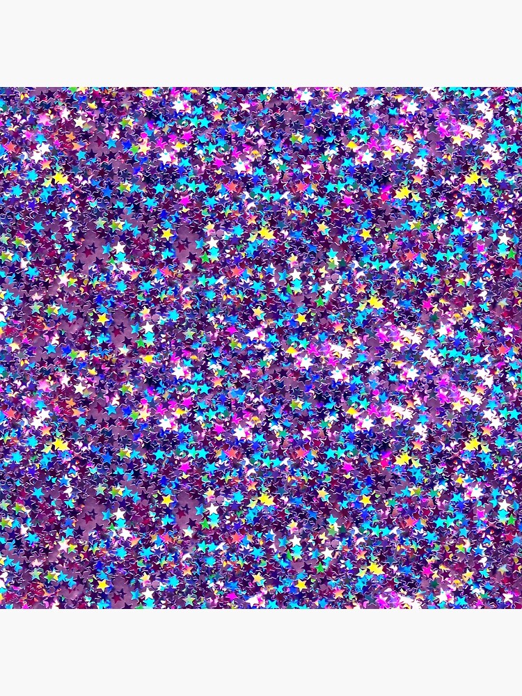 Glitter Stars, Star Glitter, Sparkle Confetti Stars, Multi-color with  Purple Tint,  Art Board Print for Sale by EclecticAtHeART