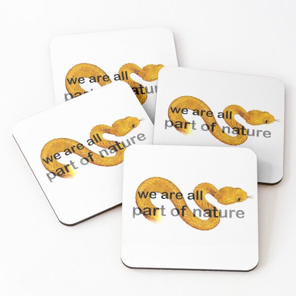 Item preview, We are all Part of Nature_white designed and sold by ReptileAmphibia.