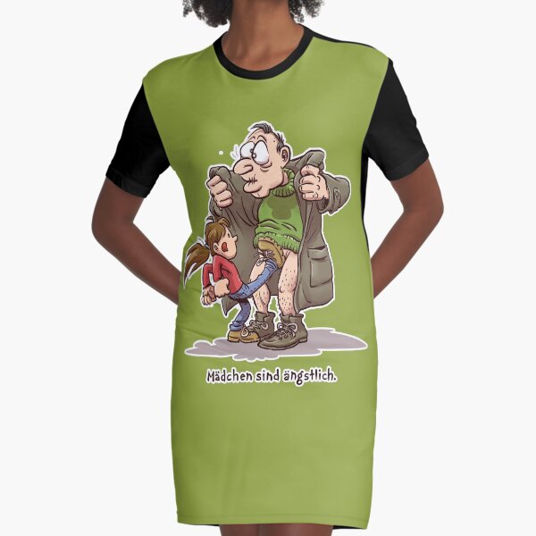 Mädchen sind ängstlich T-Shirt Kleid