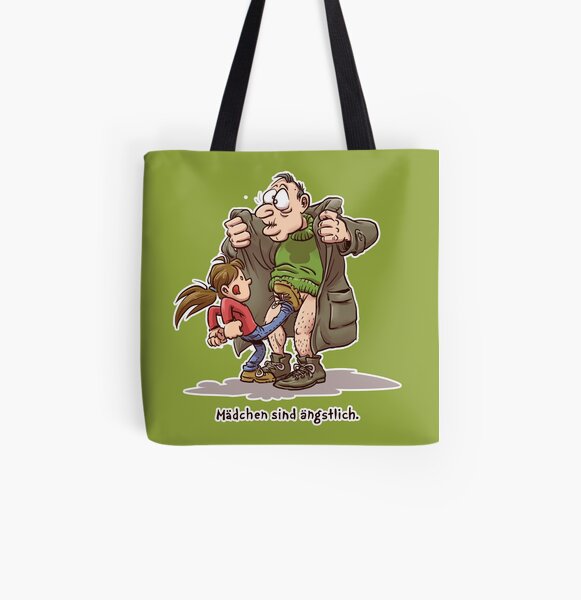 Mädchen sind ängstlich Allover-Print Tote Bag