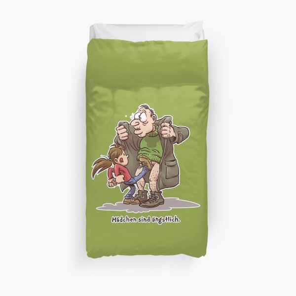 Mädchen sind ängstlich Bettbezug