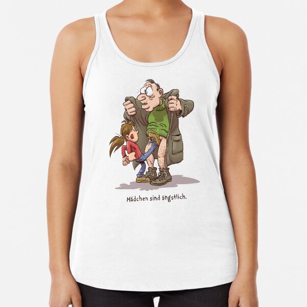 Mädchen sind ängstlich Racerback Tank Top