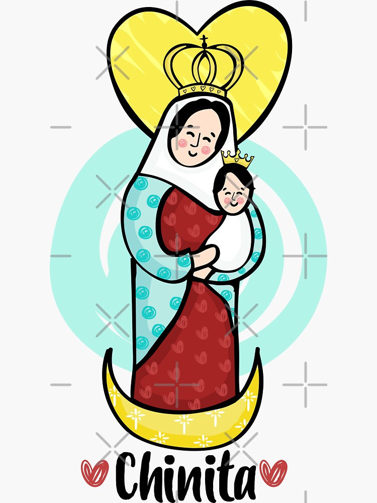 Chinita chinita-sticker-for-sale-by-gildel-design-redbubble