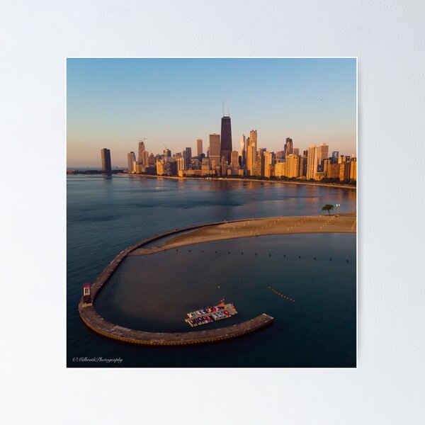 Item preview, The Chicago Skyline - North Avenue Beach designed and sold by Ben Milbrath.