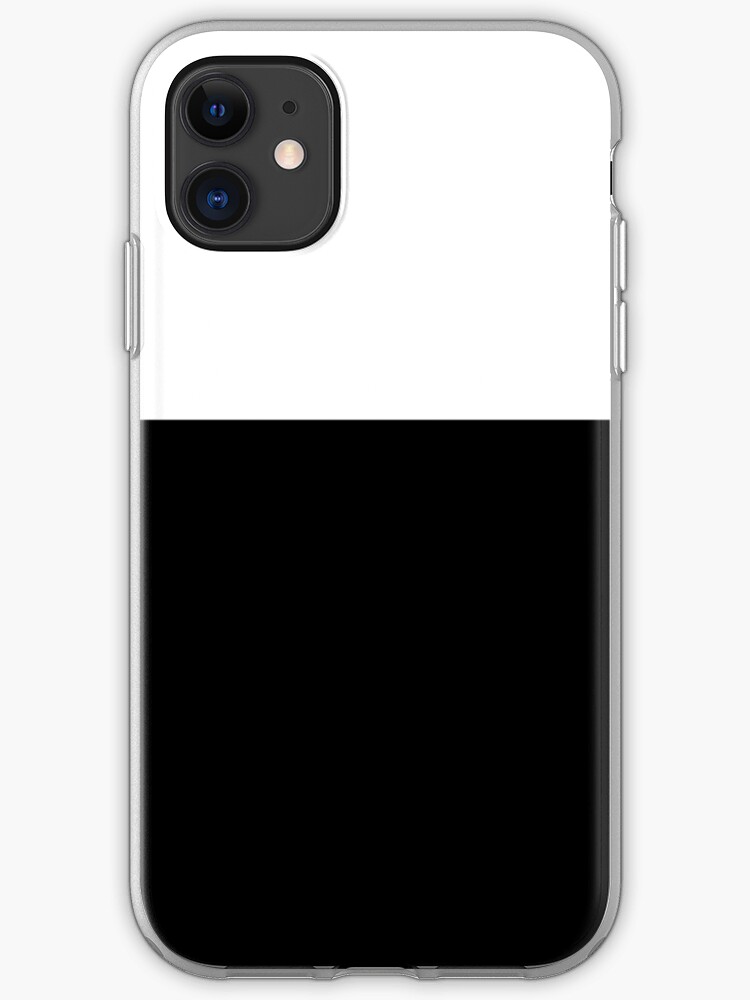 Black White Color Block Iphone Case Cover By Wordznart Redbubble