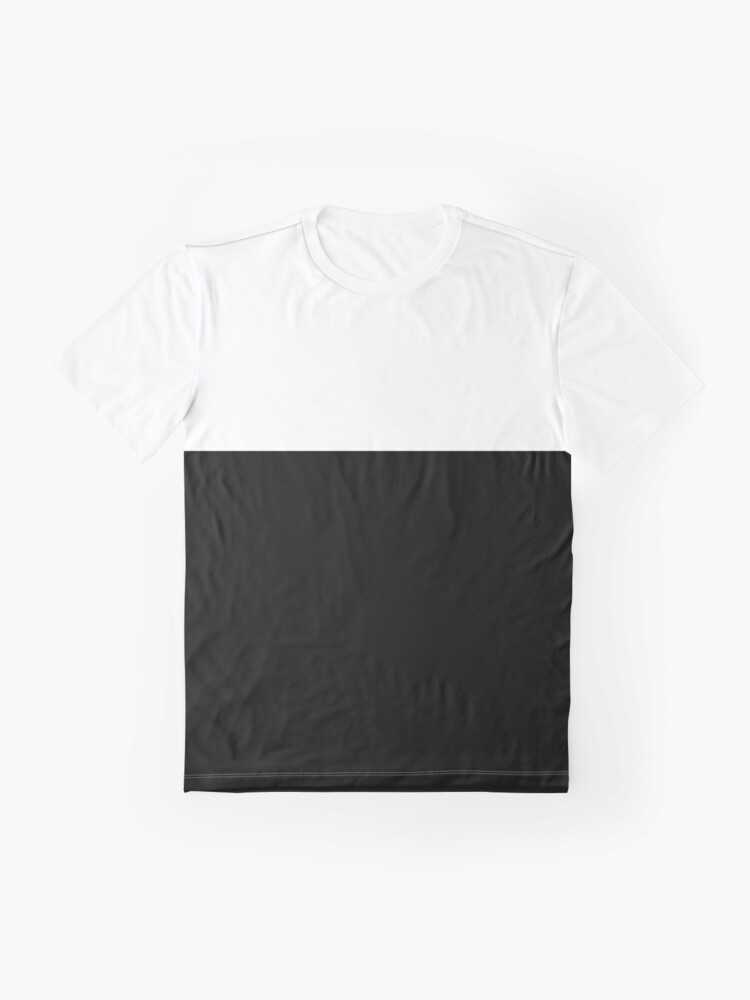 Try This Colorblock Men Round Neck White, Black T-Shirt