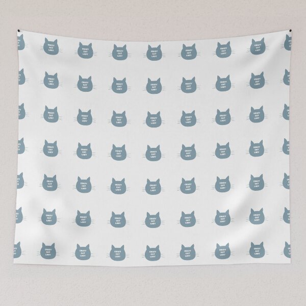 Item preview, Crazy Cat Lady Pastel Blue Graphic Design designed and sold by angelmalfoy.