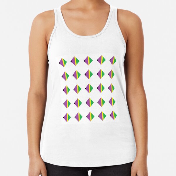 #Pattern, #textile, #design, #abstract, decoration, geometry, scrapbook, illustration, repetition Racerback Tank Top