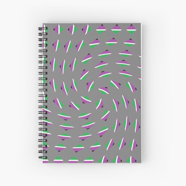 #Pattern, #textile, #design, #abstract, decoration, geometry, scrapbook, illustration, repetition Spiral Notebook