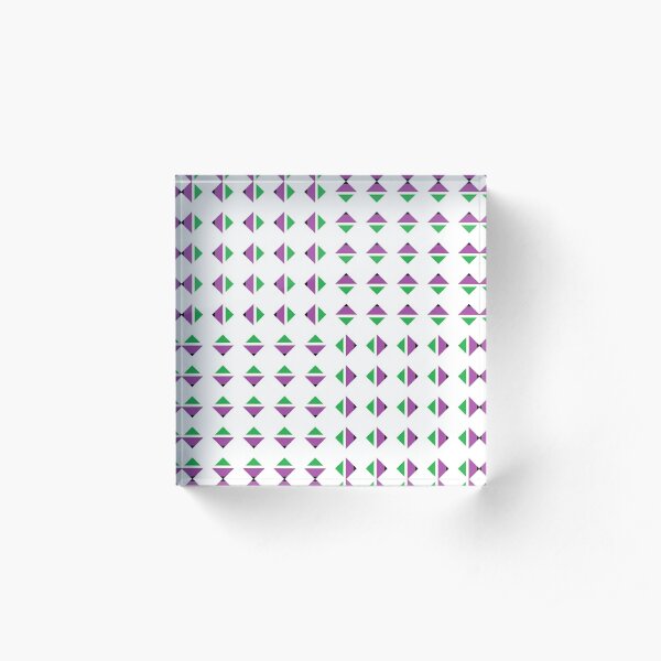 #Pattern, #textile, #design, #abstract, decoration, geometry, scrapbook, illustration, repetition Acrylic Block