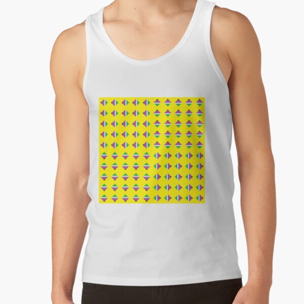 #Pattern, #textile, #design, #abstract, decoration, geometry, scrapbook, illustration, repetition Tank Top