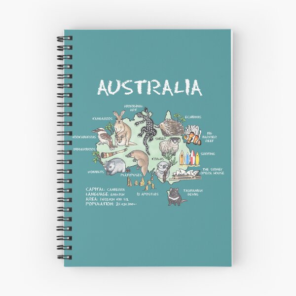 Item preview, Australia - illustrated map designed and sold by BeeHappyShop.