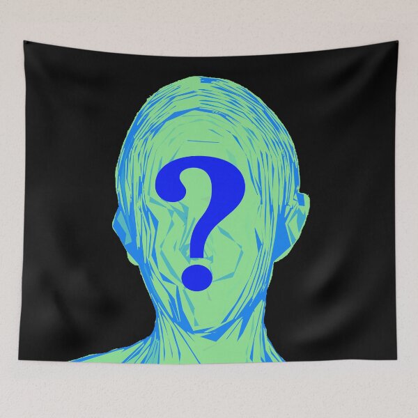 Item preview, Question Blue designed and sold by CharlieCreator.