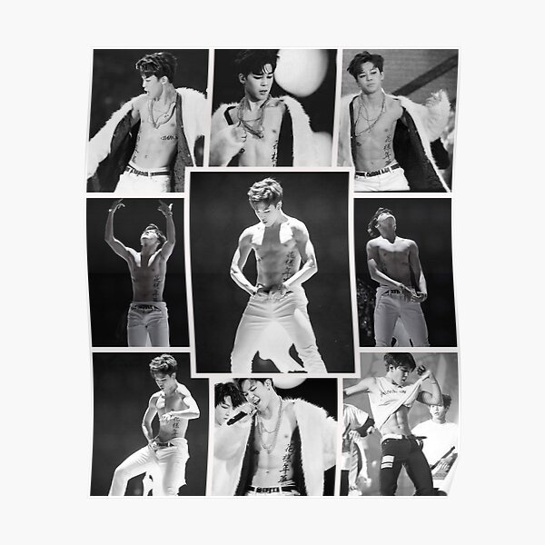 Jimin Topless Poster