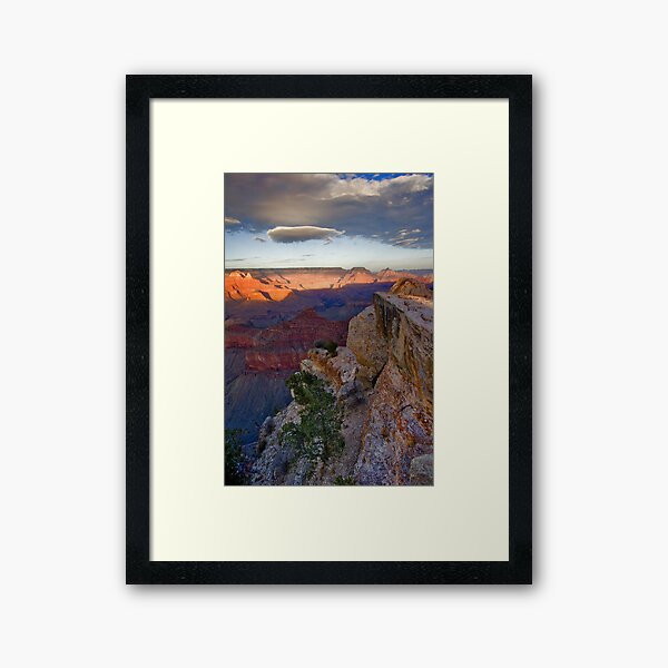 Grand Canyon National Park Cloud Reflection Vertical Framed Art Print