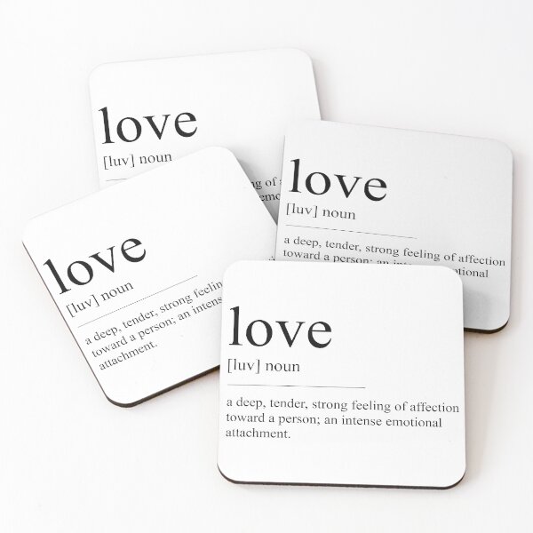 Item preview, Love definition black and white design designed and sold by EllaCat98.