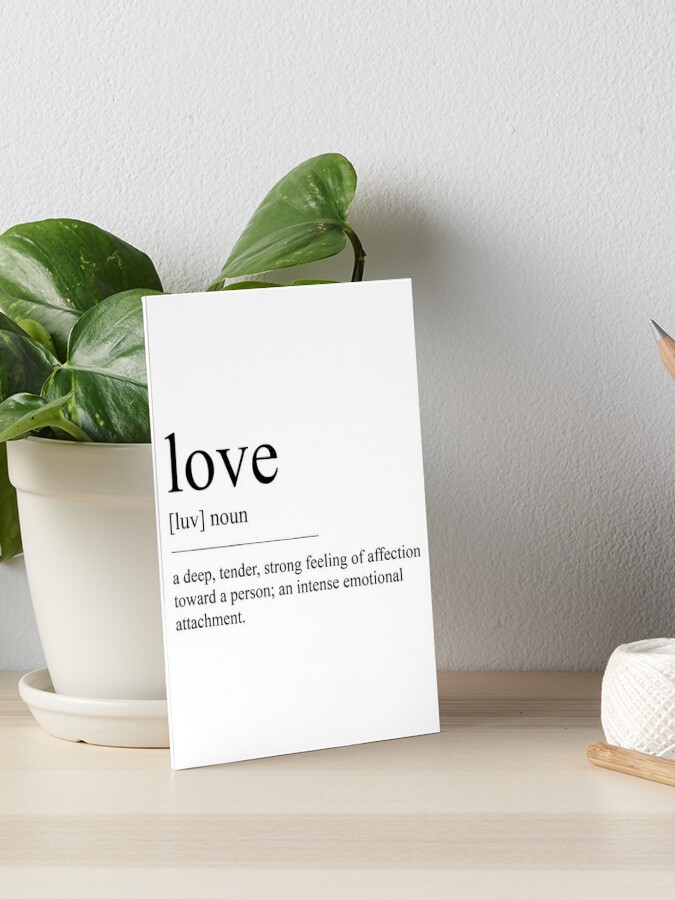 Love Definition Print Love Dictionary Art Love (Instant Download) 