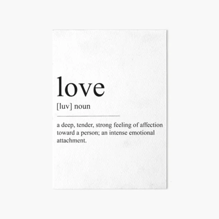 Love Definition Print Love Dictionary Art Love (Instant Download) 