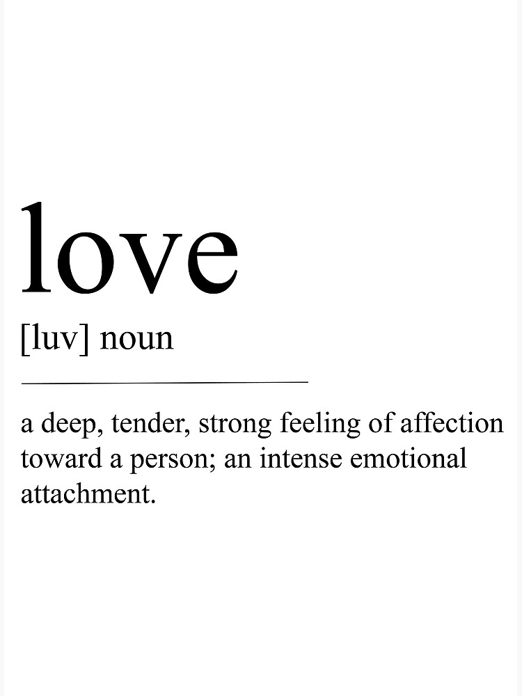Love Definition Card  Definition of love, Love, Feelings