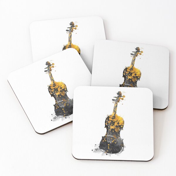 Item preview, Violin music art gold and black #violin #music designed and sold by JBJart.