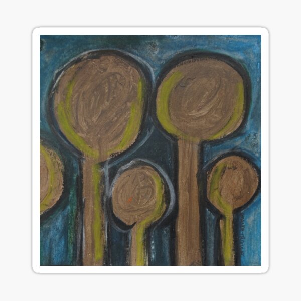Pastel Portrait - S46 Sticker
