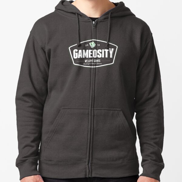 Gameosity Retro Logo 3 Zipped Hoodie