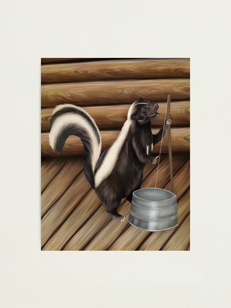 Skunk playing the washtub bass | Magnet