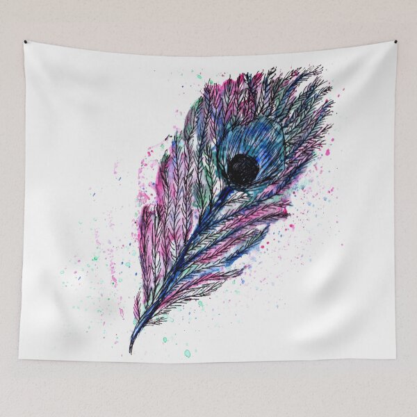 Item preview, Watercolour Peacock Feather designed and sold by artyness.