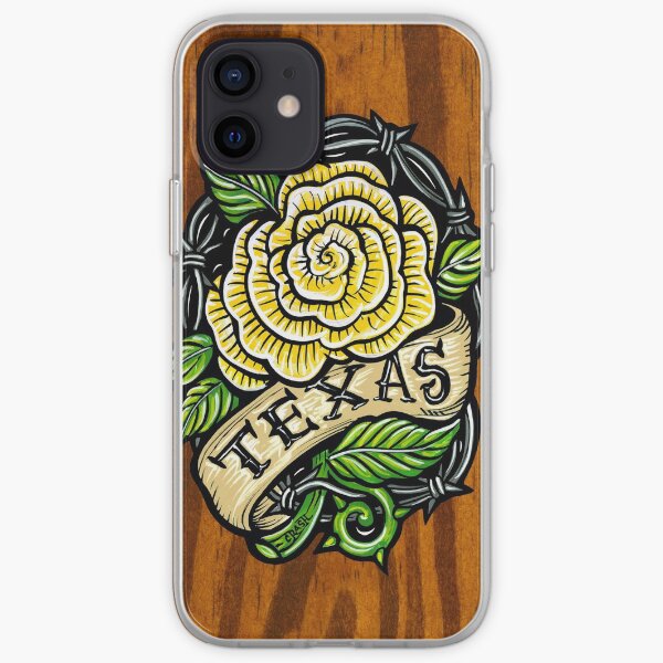 Texas Rose Wood iPhone Soft Case