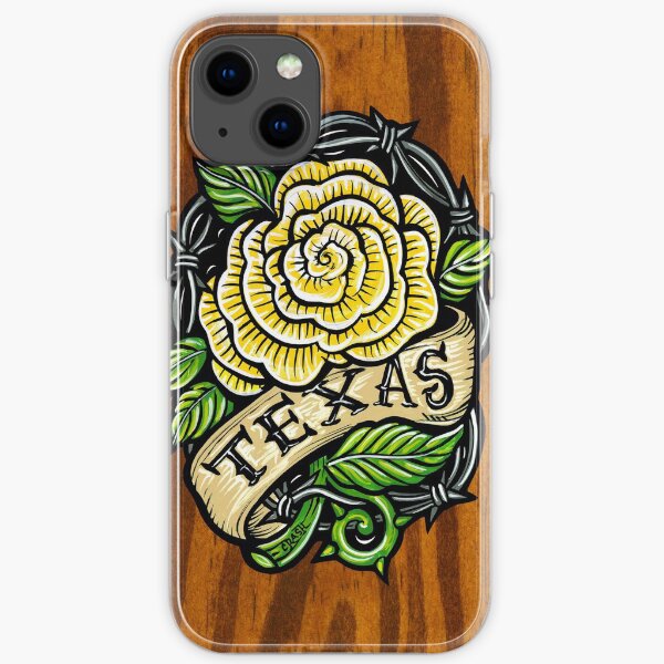 Texas Rose Wood iPhone Soft Case