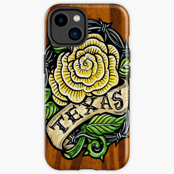 Texas Rose Wood iPhone Tough Case