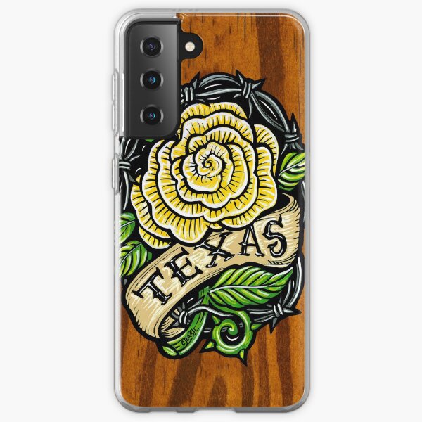Texas Rose Wood Samsung Galaxy Soft Case