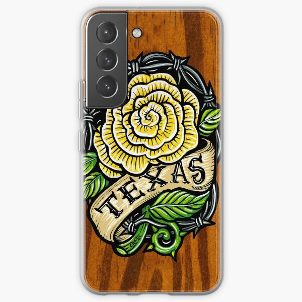 Texas Rose Wood Samsung Galaxy Soft Case