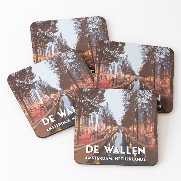 Item preview, De Wallen, Amsterdam Cityscape Print designed and sold by retro-modern.