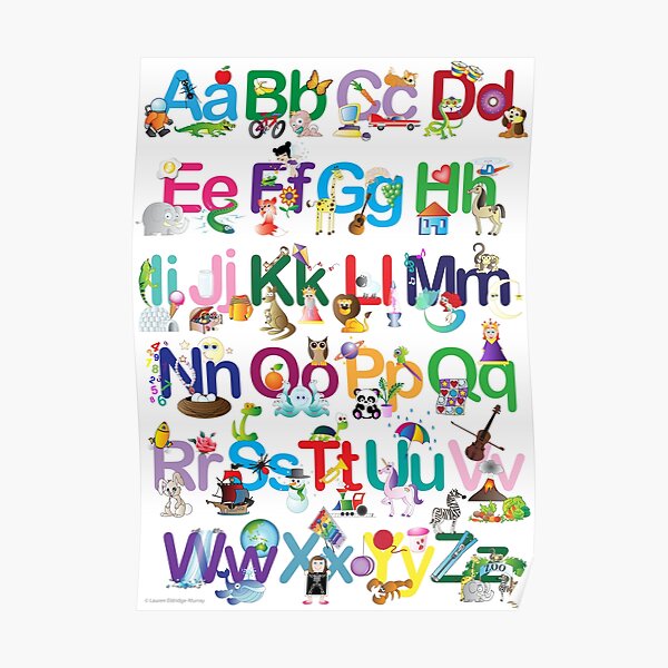 Alphabet for kids Poster