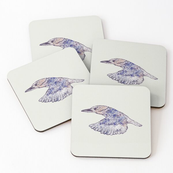 Item preview, Kingfisher in flight designed and sold by Wild Green Designs.