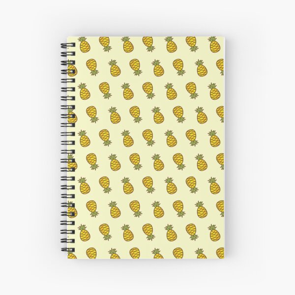 Pineapple Cartoon Pattern Spiral Notebook