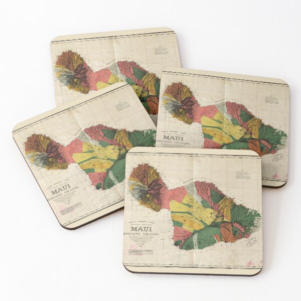 Item preview, Map of Maui, Hawaiian Island (1885) designed and sold by allhistory.