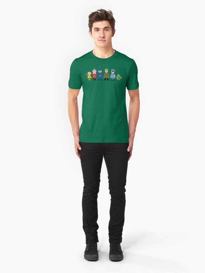 Alternate view of NDVH Bod and friends Slim Fit T-Shirt