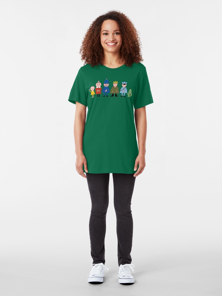 Alternate view of NDVH Bod and friends Slim Fit T-Shirt
