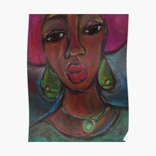 Pastel Portrait - S57 Poster