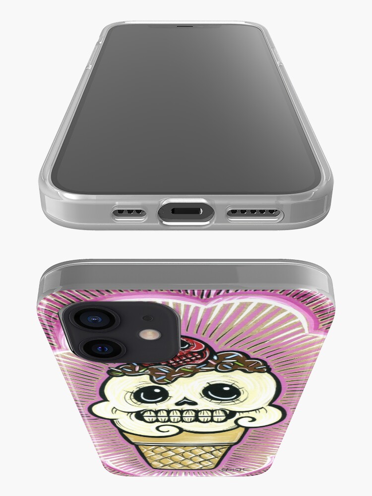 Alternate view of Ice Cream in Pink iPhone Case & Cover