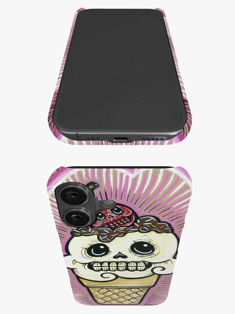 Thumbnail 3 of 4, iPhone Case, Ice Cream in Pink designed and sold by crashartaustin.