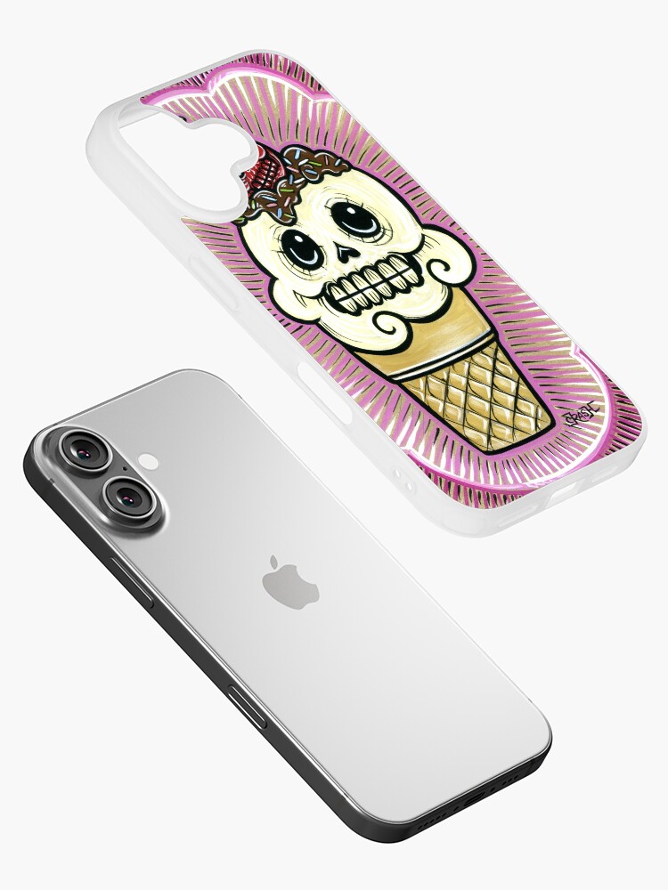 Thumbnail 2 of 5, iPhone Case, Ice Cream in Pink designed and sold by crashartaustin.
