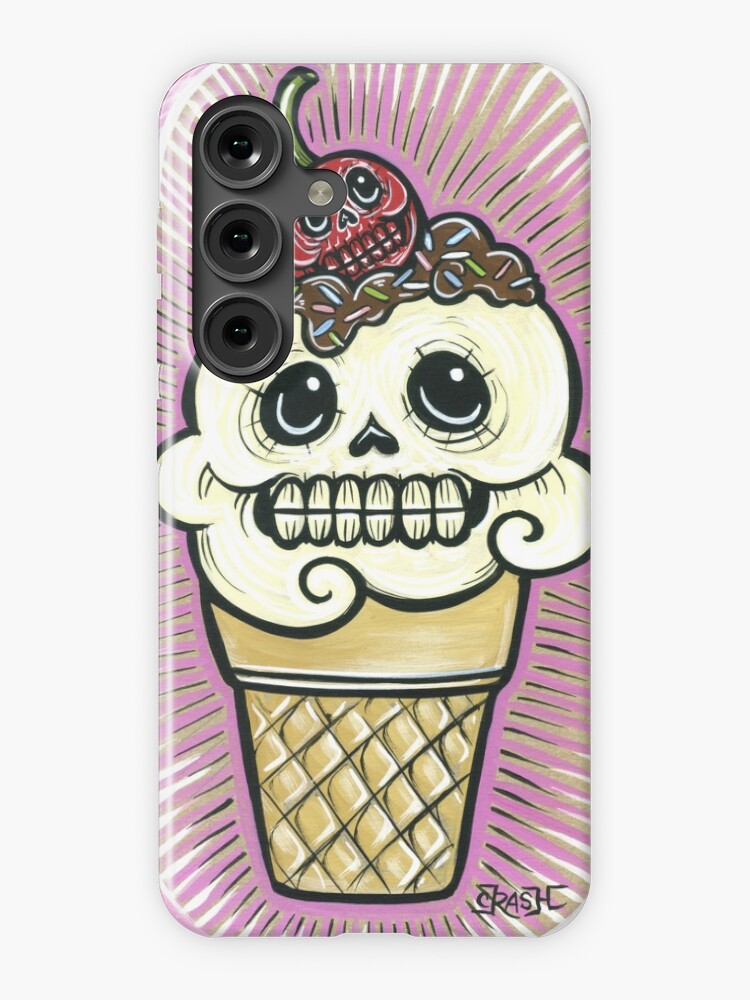 Thumbnail 1 of 4, Samsung Galaxy Phone Case, Ice Cream in Pink designed and sold by crashartaustin.