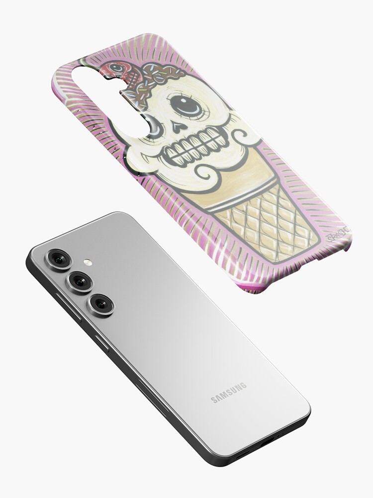 Thumbnail 2 of 4, Samsung Galaxy Phone Case, Ice Cream in Pink designed and sold by crashartaustin.